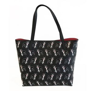 Boston terrier pattern Marc Tetro tote bag